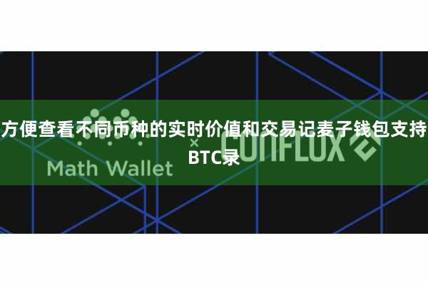 方便查看不同币种的实时价值和交易记麦子钱包支持BTC录